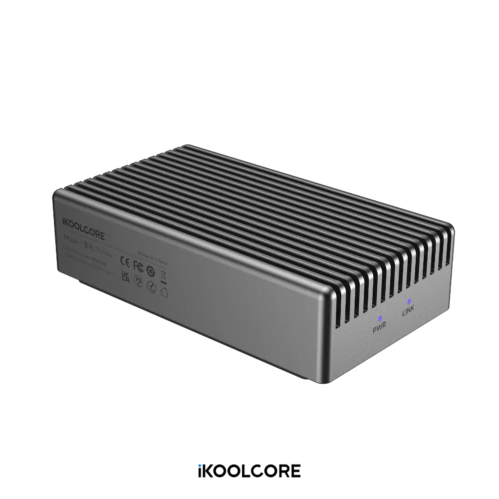 USB4 40Gbps Portable NVMe SSD Enclosure with Aluminum Heat Sink