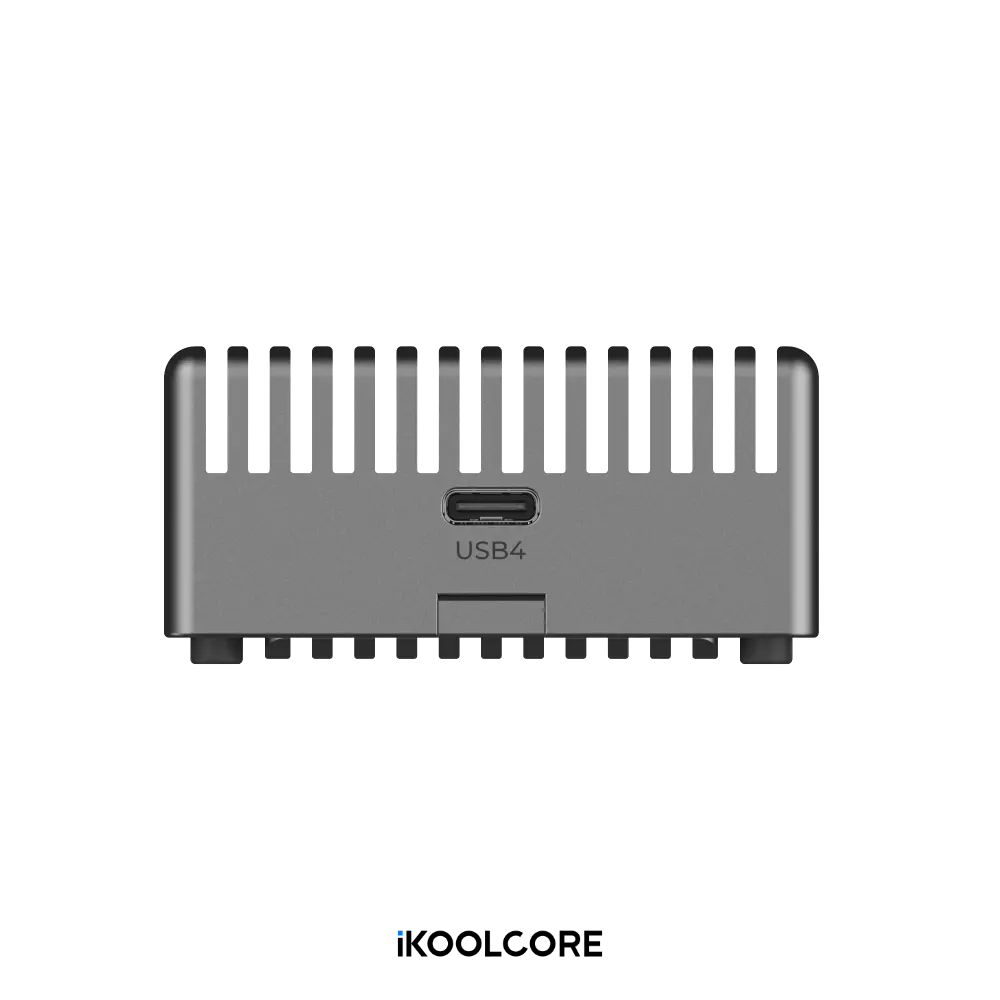 IKOOLCORE USB4 40Gbps Portable NVMe SSD Enclosure with Aluminum Heat Sink