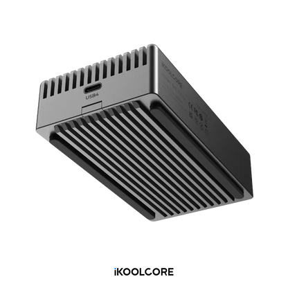 IKOOLCORE USB4 40Gbps Portable NVMe SSD Enclosure with Aluminum Heat Sink